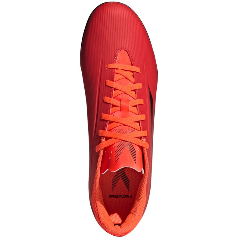 Botas de fútbol adidas X Speedflow.4 Tf M FY3336 rojo naranjas y tintos 1
