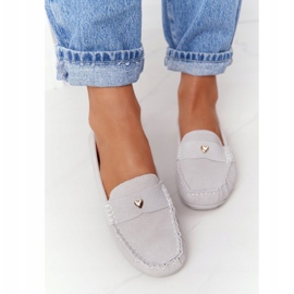 S.Barski Mocasines de ante de mujer S. Barski Grey gris 1