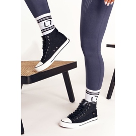 Zapatillas altas de mujer Big Star DD274330 Negro 4