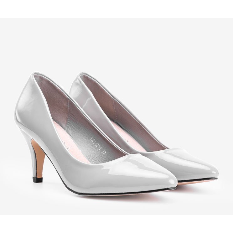 Zapatos grises con tacón de aguja Faith 1