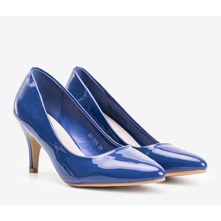 Zapatos de salón azules con tacón de aguja Faith 1