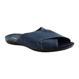 Zapatillas Adanex Slippers para hombres 20308 Slippers azul marino 1 Zapatillas Adanex Slippers para hombres 20308 Slippers azul marino 1