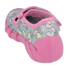 Zapatillas para niños de Befado 109p218 rosa con arco rosado 2 Zapatillas para niños de Befado 109p218 rosa con arco rosado 2