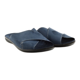 Zapatillas Adanex Slippers para hombres 20308 Slippers azul marino 4 Zapatillas Adanex Slippers para hombres 20308 Slippers azul marino 4