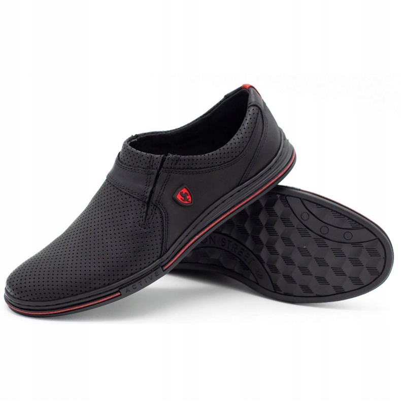 Polbut Zapato piel hombre 362 perforado negro 2