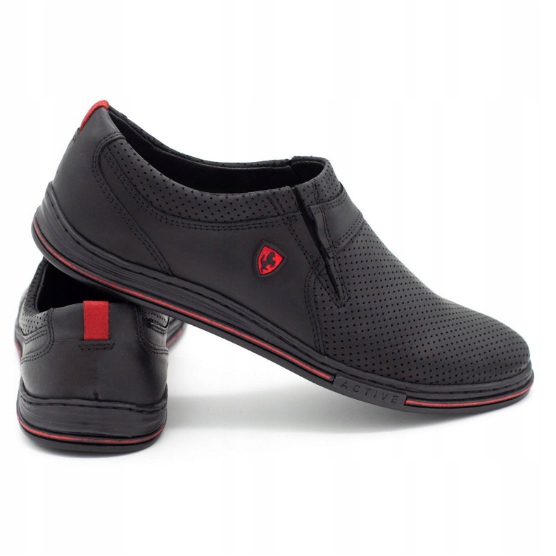 Polbut Zapato piel hombre 362 perforado negro 3