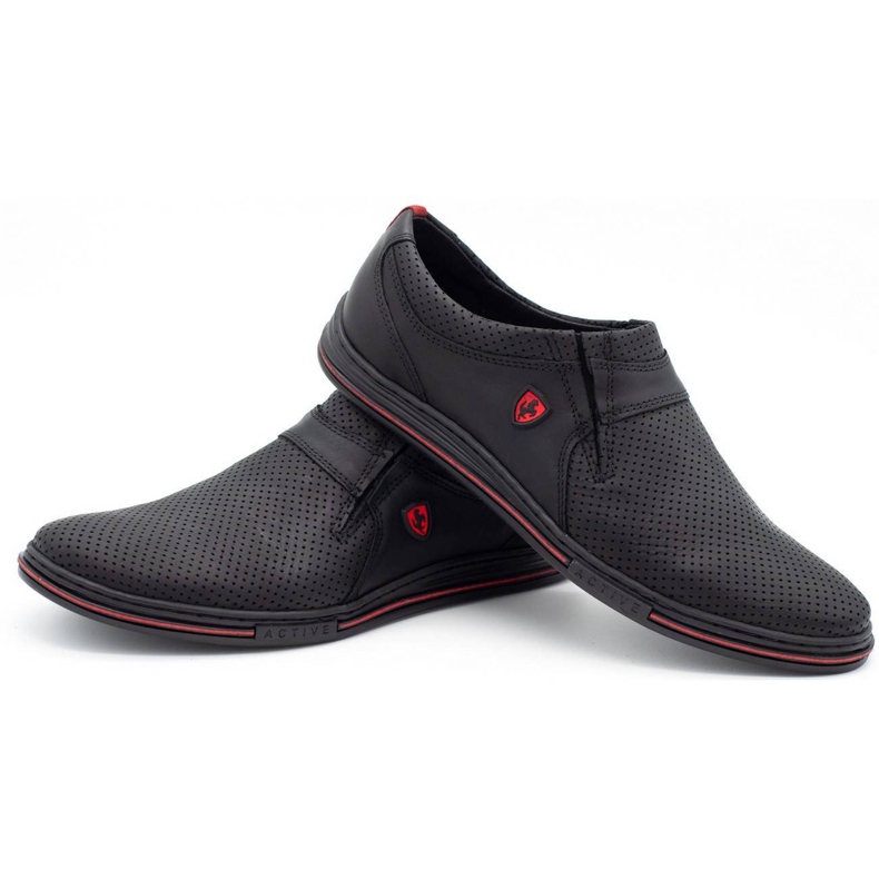 Polbut Zapato piel hombre 362 perforado negro 5