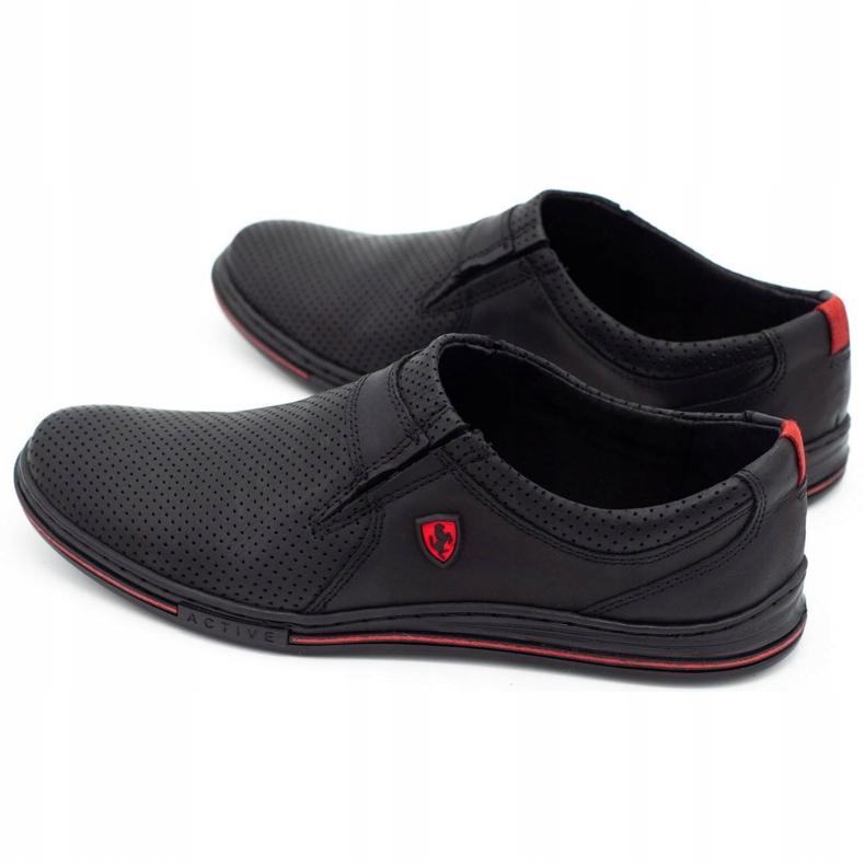 Polbut Zapato piel hombre 362 perforado negro 6