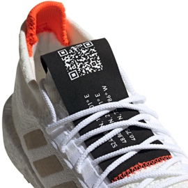 Zapatillas Adidas PulseBOOST Hd M EE9564 blanco naranja 3