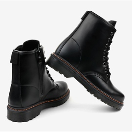 Botas de combate negras mate DJH01-1 negro 3