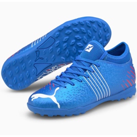 Botas de fútbol Puma Future Z 4.2 Tt Jr 106509 01 naranja, azul azul 1 Botas de fútbol Puma Future Z 4.2 Tt Jr 106509 01 naranja, azul azul 1