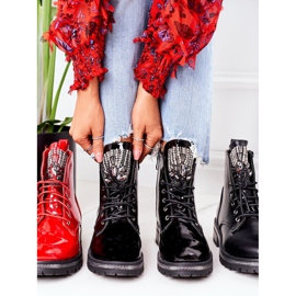 PS1 Trabajadores Cálidos Lacados Con Zirconia Cúbica Atención Roja rojo 1