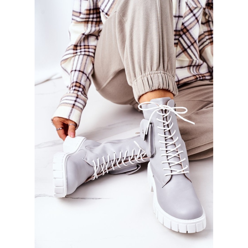 PS1 Trabajadores cálidos con bolsillo gris claro impresionante 1