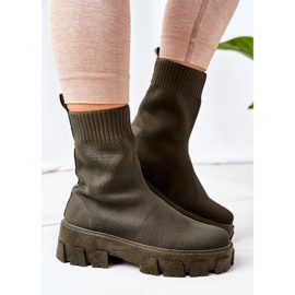 PS1 Trabajadores de tela elástica en la plataforma de inspiración verde 1