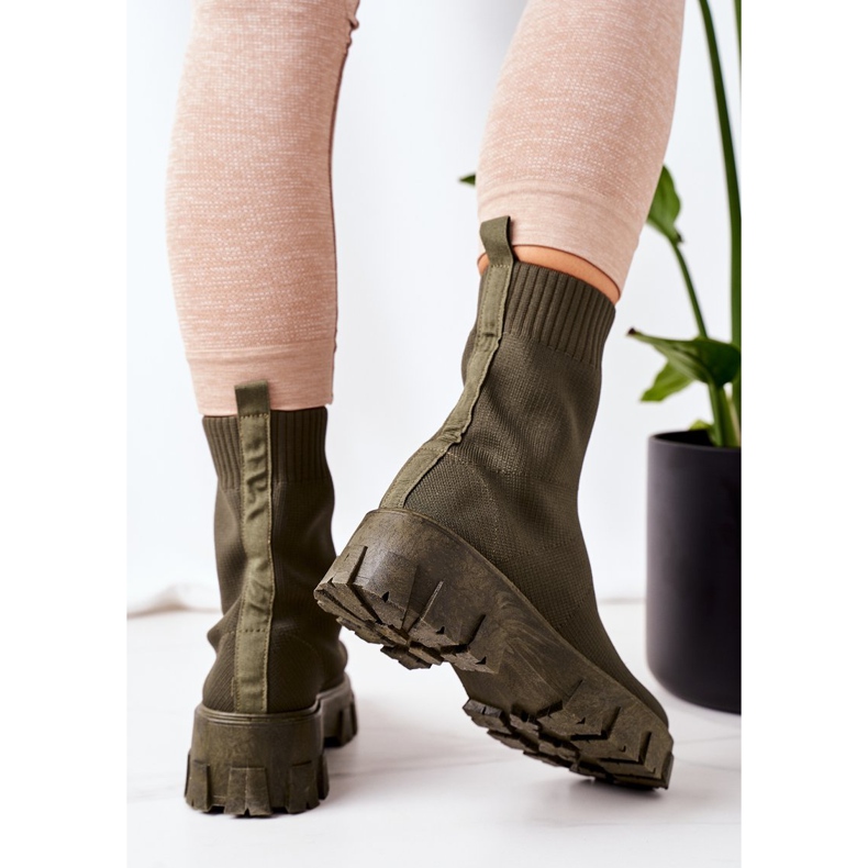 PS1 Trabajadores de tela elástica en la plataforma de inspiración verde 2