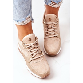 PE1 Zapatillas Con Cuña Beige Temida 6