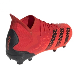 Botas de fútbol adidas Predator Freak.1 Fg Jr FY6262 rojo naranjas y rojos 2