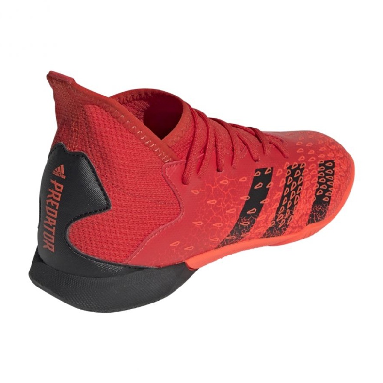 Botas de fútbol adidas Predator Freak.3 In Jr FY6288 rojo naranjas y rojos 2
