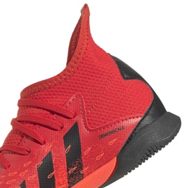 Botas de fútbol adidas Predator Freak.3 In Jr FY6288 rojo naranjas y tintos 5