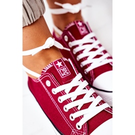 NEWS Zapatillas Clásicas Mujer Burdeos Ecoma rojo 5