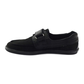 Ren But Zapatos de cuero para niños para velcro Ren pero 4249 negro 2