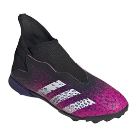 Botas de fútbol adidas Predator Freak .3 Ll Tf Jr FY7637 negro rosado 3