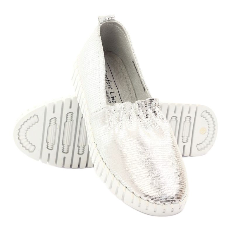 Zapatos mujer Filippo DP068 plata gris 3