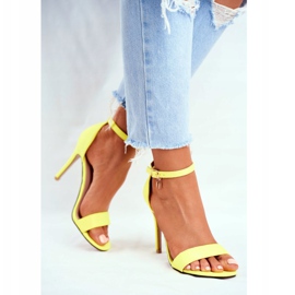 PS1 Sandalias de mujer con tacón alto ante ecológico Amarillo Liberty 5 PS1 Sandalias de mujer con tacón alto ante ecológico Amarillo Liberty 5