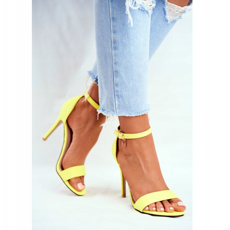 PS1 Sandalias de mujer con tacón alto ante ecológico Amarillo Liberty 5 PS1 Sandalias de mujer con tacón alto ante ecológico Amarillo Liberty 5