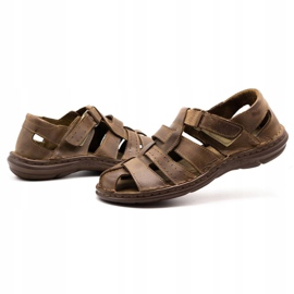 Sandalias de piel Polbut 211/2 marrón 4
