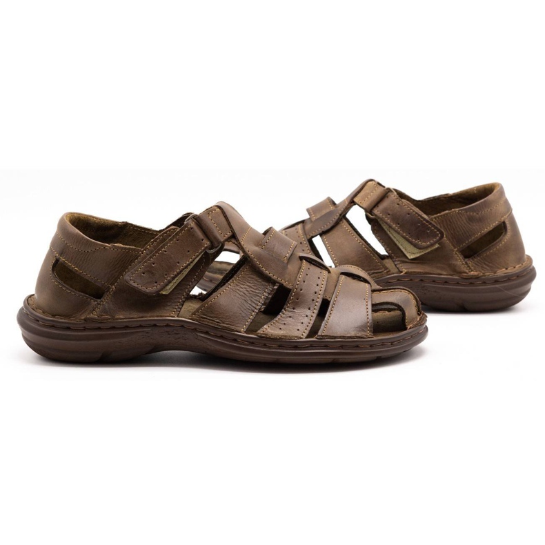 Sandalias de piel Polbut 211/2 marrón 3