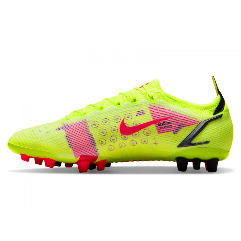 Botas de fútbol Nike Vapor 14 Elite Ag M CZ8717-760 amarillo verde 1