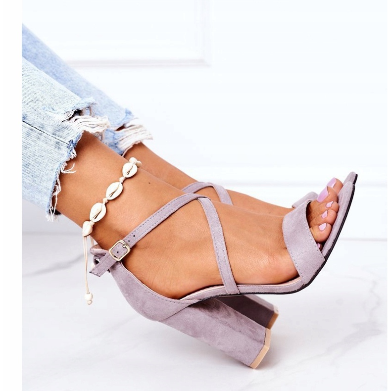 PS1 Sandalias de gamuza en una barra Grey Dance With Me gris 4 PS1 Sandalias de gamuza en una barra Grey Dance With Me gris 4