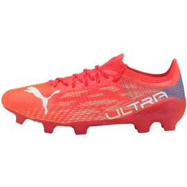 Botas de fútbol Puma Ultra 1.3 Fg Ag M 106477 02 rojo naranjas y rojos 1