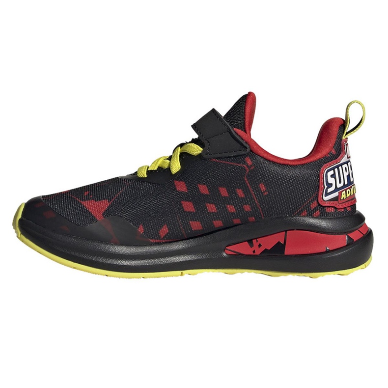 Zapatillas Adidas FortaRun Superhero C Jr H67853 negro rojo amarillo 1