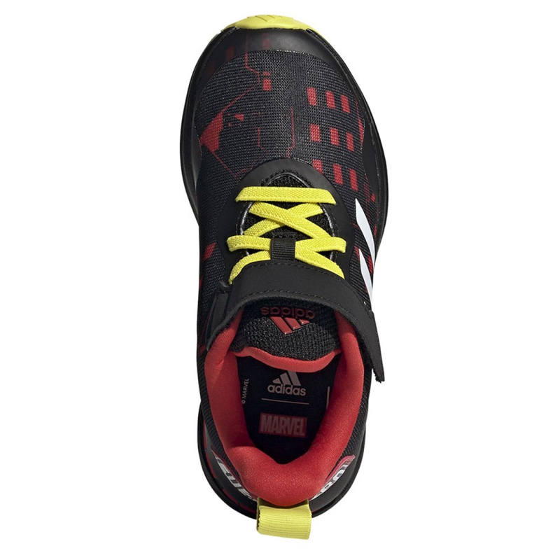 Zapatillas Adidas FortaRun Superhero C Jr H67853 negro rojo amarillo 2