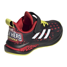 Zapatillas Adidas FortaRun Superhero C Jr H67853 negro rojo amarillo 4