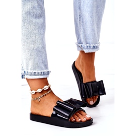 PS1 Pantuflas De Goma Con Lazo Negro April 2 PS1 Pantuflas De Goma Con Lazo Negro April 2