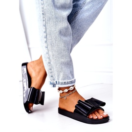 PS1 Pantuflas De Goma Con Lazo Negro April 3 PS1 Pantuflas De Goma Con Lazo Negro April 3