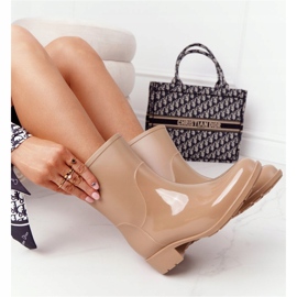 PS1 Chanclas brillantes Botas Jodhpur beige Rainy Day 3