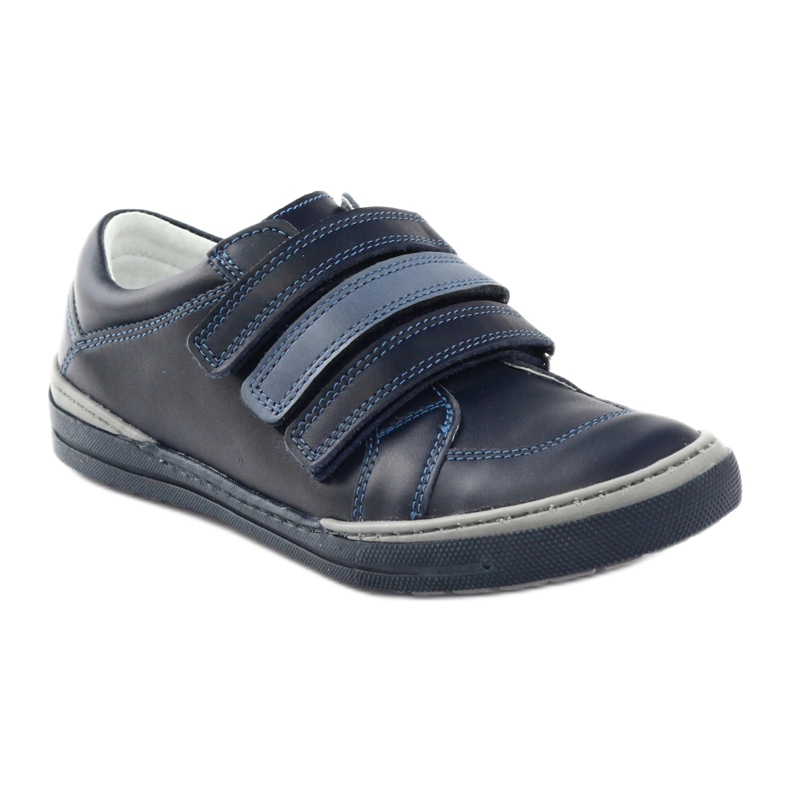 Zapatos de niño con nabos Bartuś azul marino multicolor 1