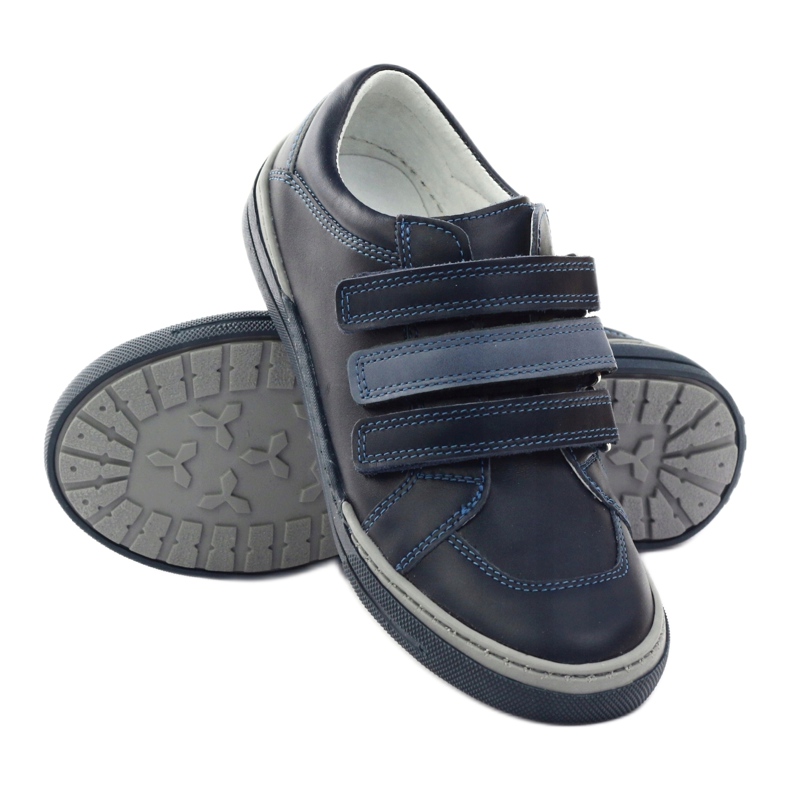 Zapatos de niño con nabos Bartuś azul marino multicolor 3 Zapatos de niño con nabos Bartuś azul marino multicolor 3