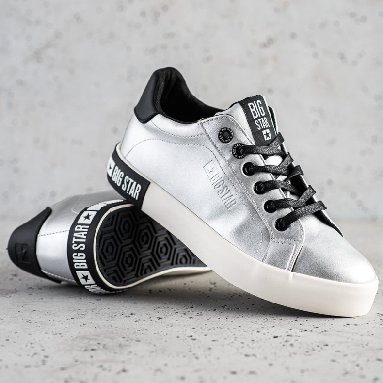 Zapatillas de mujer Big Star II274034 plata 1