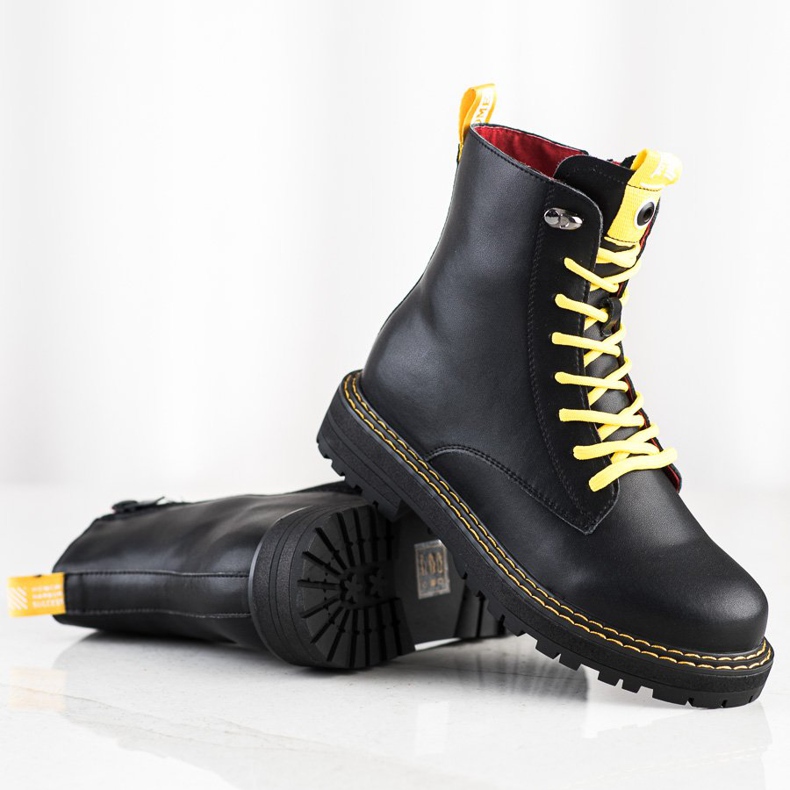 ARTIKER Tramperos negros de cuero 1