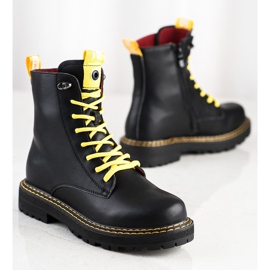 ARTIKER Tramperos negros de cuero 3