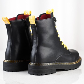 ARTIKER Tramperos negros de cuero 2