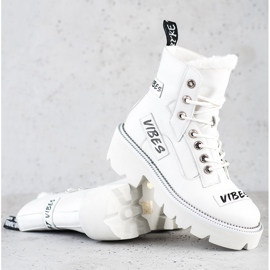 ARTIKER Botas de cuero Vibes blanco 2