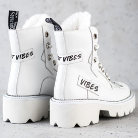 ARTIKER Botas de cuero Vibes blanco 1