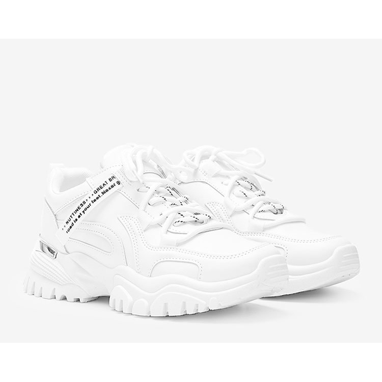 Zapatillas blancas con suela gruesa Zooey blanco 1