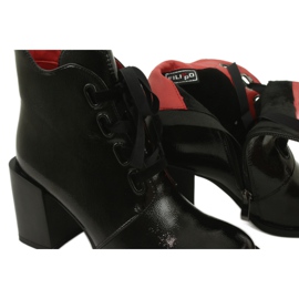 Botas con estilo en el poste negro Filippo DBT3109 / 21 BK 4